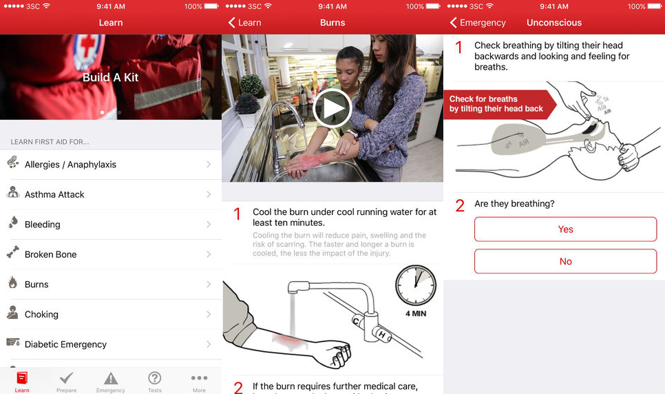 first aid app screenshots