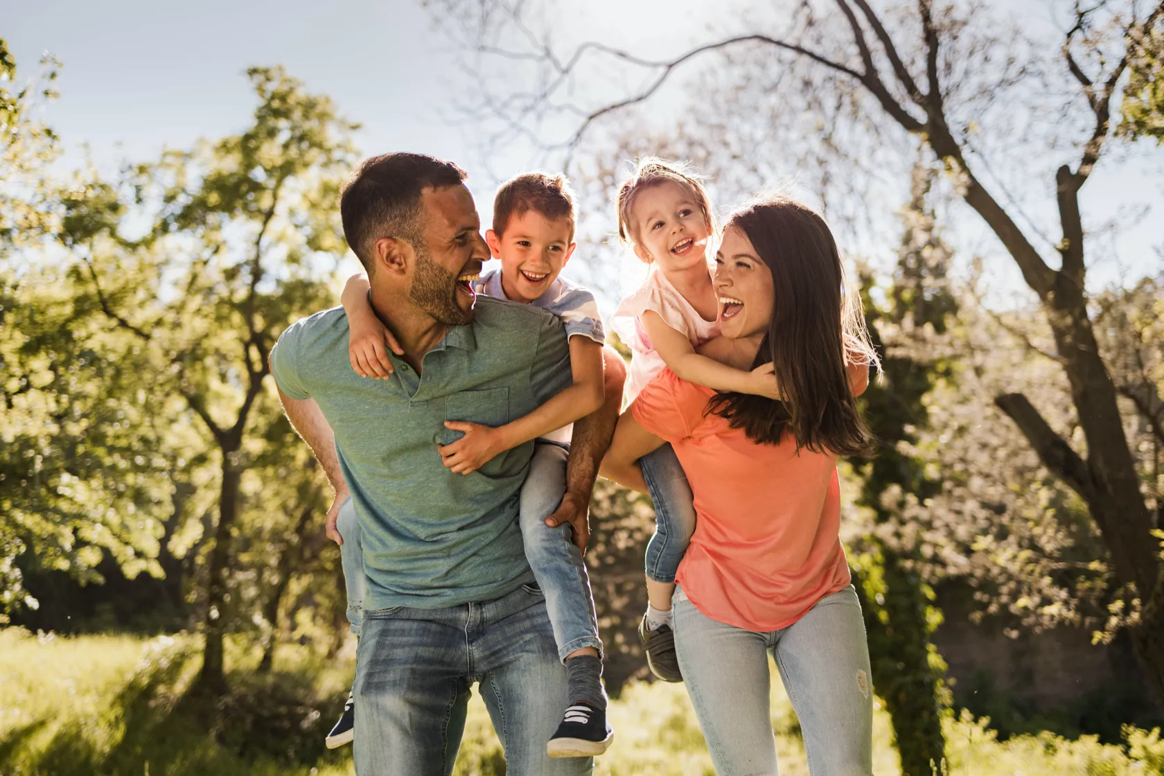 Family having fun